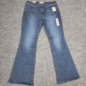 Denizen Levi's Womens Mid-Rise Bootcut Jeans Dark Wash Blue Size 12M W31 L32 NEW